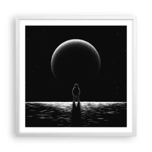 Plagát v bielom ráme - Tvári v tvár - 60x60 cm