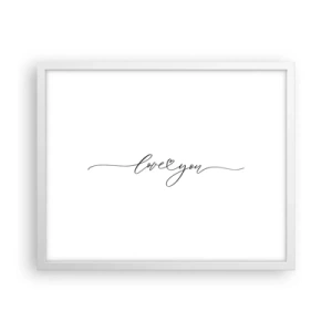 Plagát v bielom ráme - Čierne na bielom - 50x40 cm