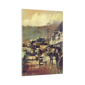 Obraz na skle - Život ako bohatstvo šedej - 80x120 cm