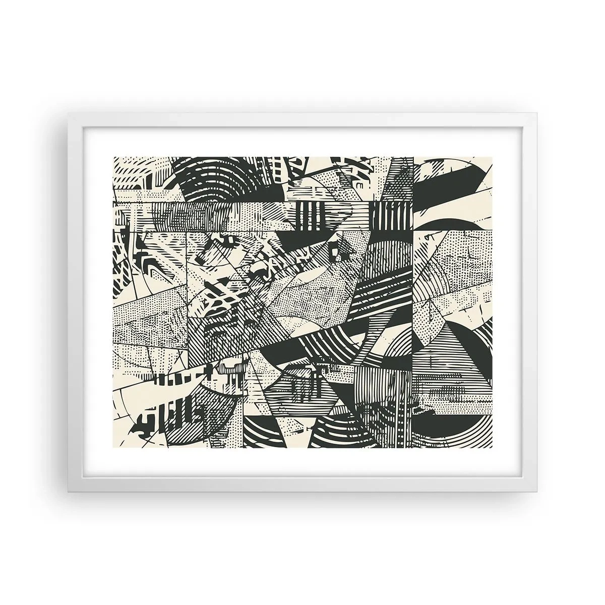 Plagát v bielom ráme - Dynamika súčasnosti - 50x40 cm