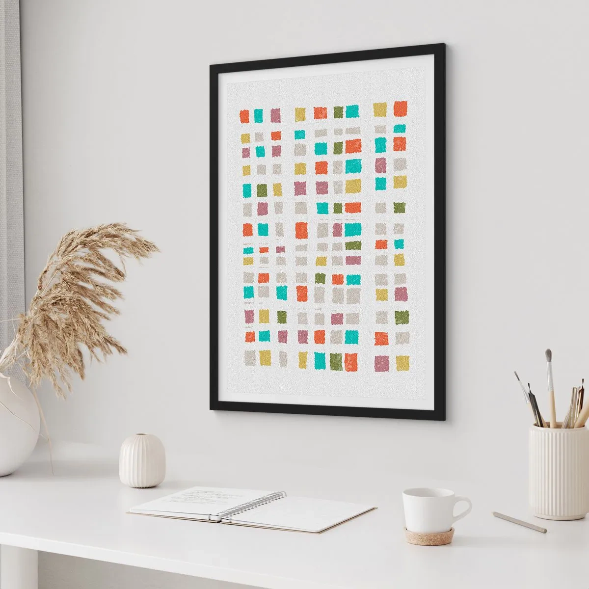 Plagát v čiernom ráme - Neznáma hra - 61x91 cm