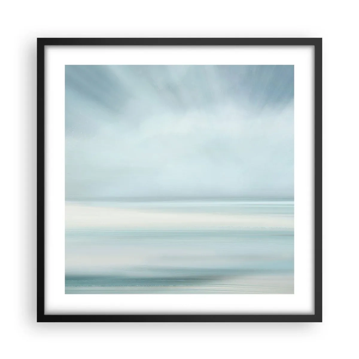 Plagát v čiernom ráme - Kľud až kam oko siaha - 50x50 cm