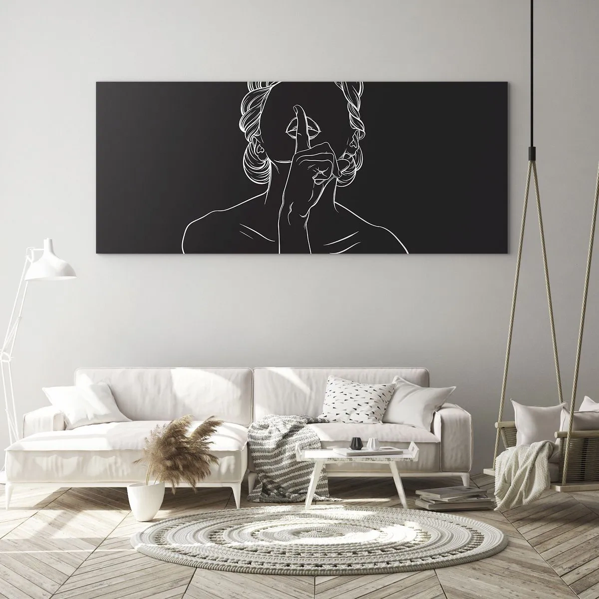 Obraz na skle - Krása rozkvitá v tichu - 160x50 cm