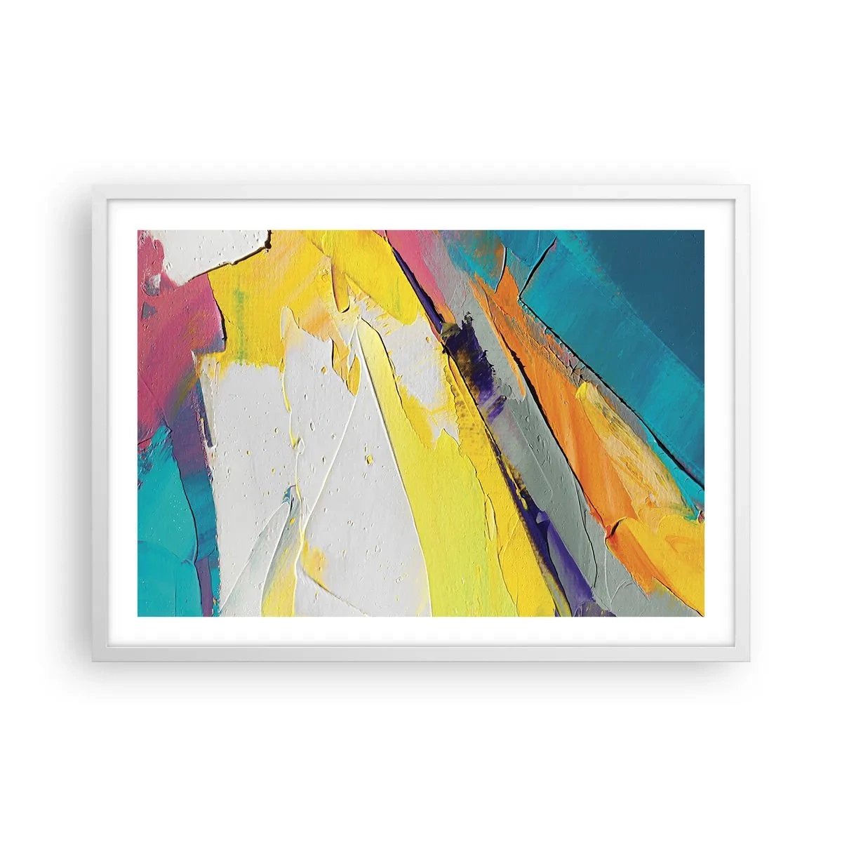 Plagát v bielom ráme - Anatómia svetla - 70x50 cm