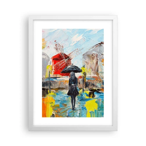 Plagát v bielom ráme - Parížske legendy - 30x40 cm