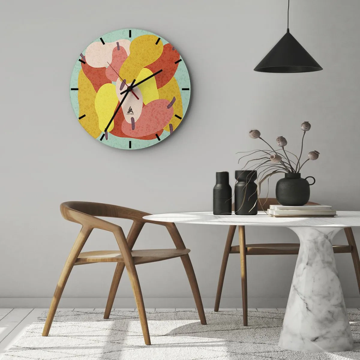 Nástenné hodiny - Ochutnajte letné slnko - 40x40 cm