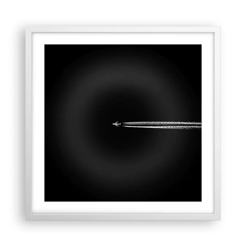 Plagát v bielom ráme - Do inej dimenzie - 50x50 cm