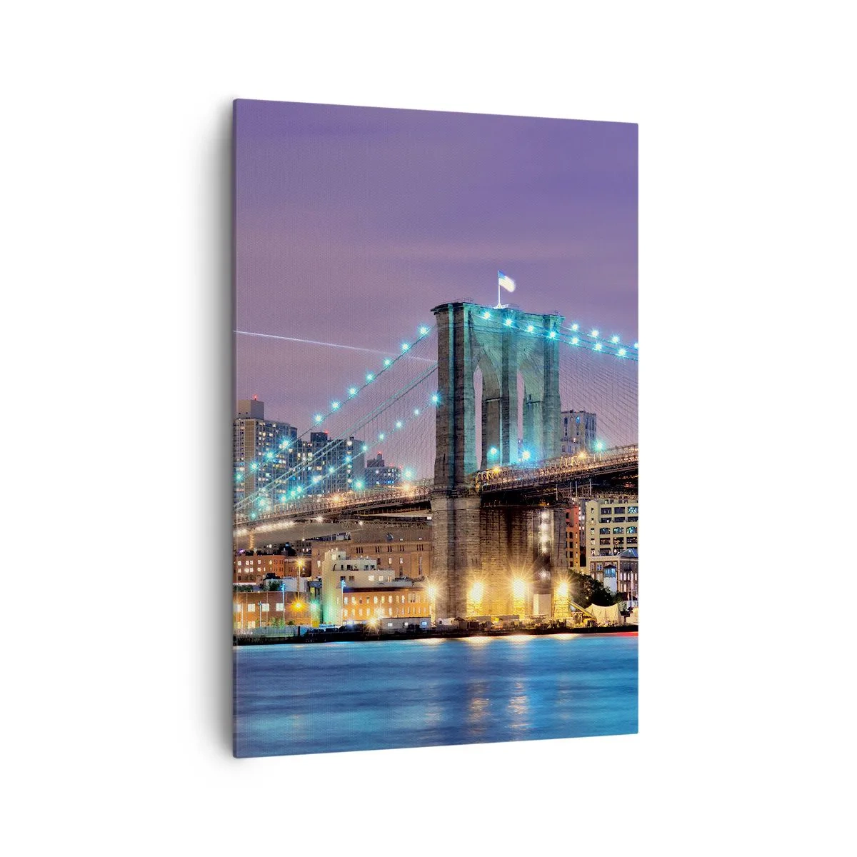 Obraz na plátne - Po veľa rokov Brooklynský most - 70x100 cm