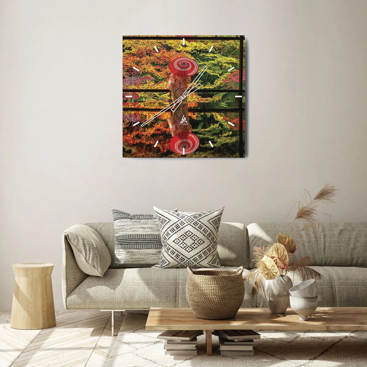 Nástenné hodiny - V chráme prírody - 30x30 cm