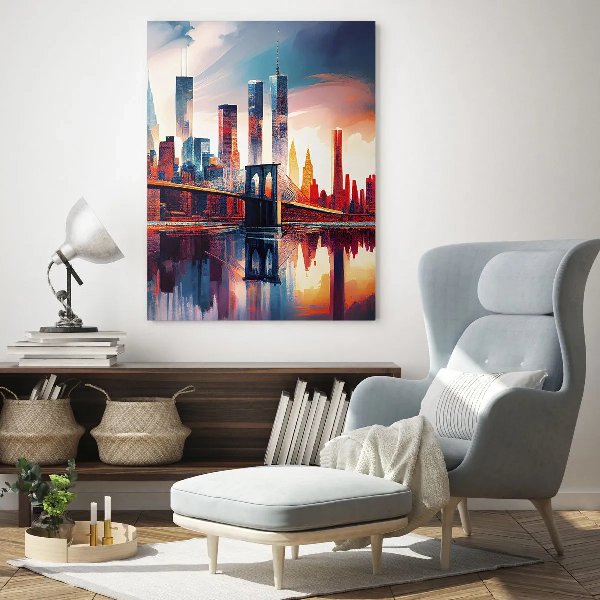 Obraz na skle - Famózny New York - 50x70 cm