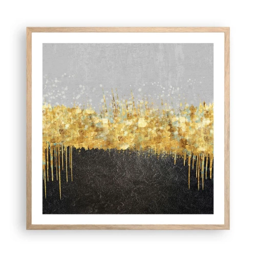 Plagát v ráme zo svetlého duba - Dovnútra a nahor - 60x60 cm