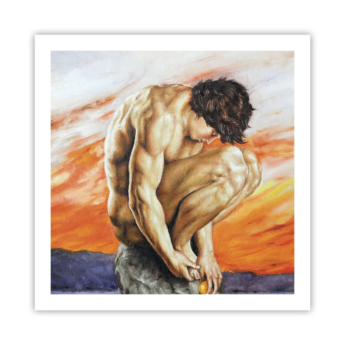 Plagát - Ponorený do seba - 60x60 cm