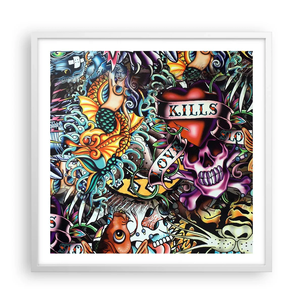 Plagát v bielom ráme - Sen tatéra - 60x60 cm