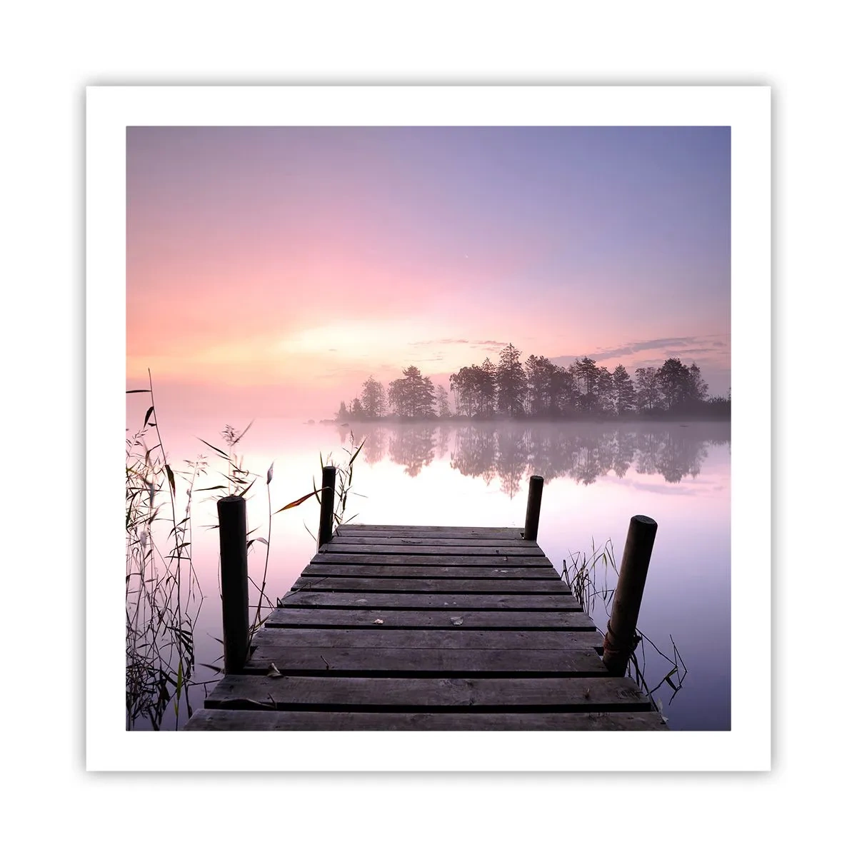 Plagát - Z ľaliovej hmly… - 60x60 cm