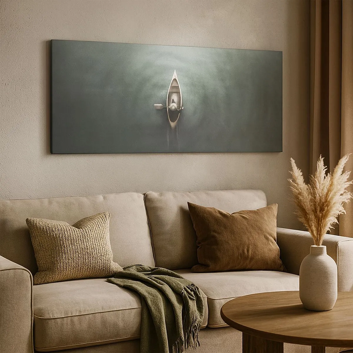 Obraz na plátne - Cez mesačné jazero - 100x40 cm