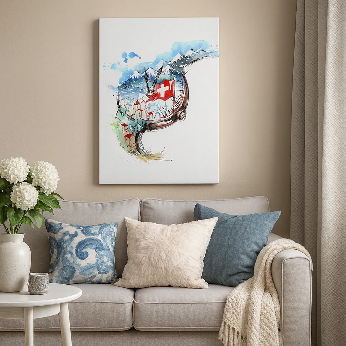 Obraz na plátne - Duch Švajčiarska - 50x70 cm