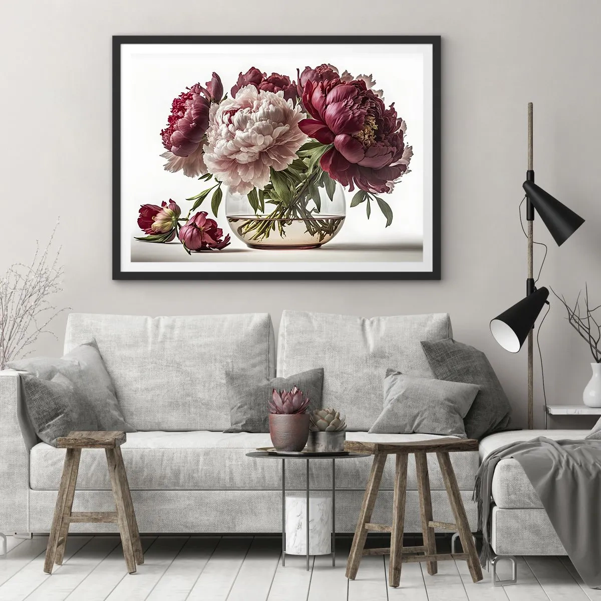 Plagát v čiernom ráme - V plnom rozkvete krásy - 70x50 cm