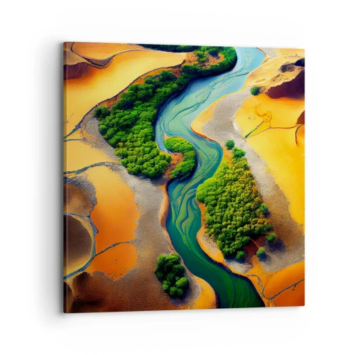 Obraz na plátne - Životodarná rieka - 70x70 cm