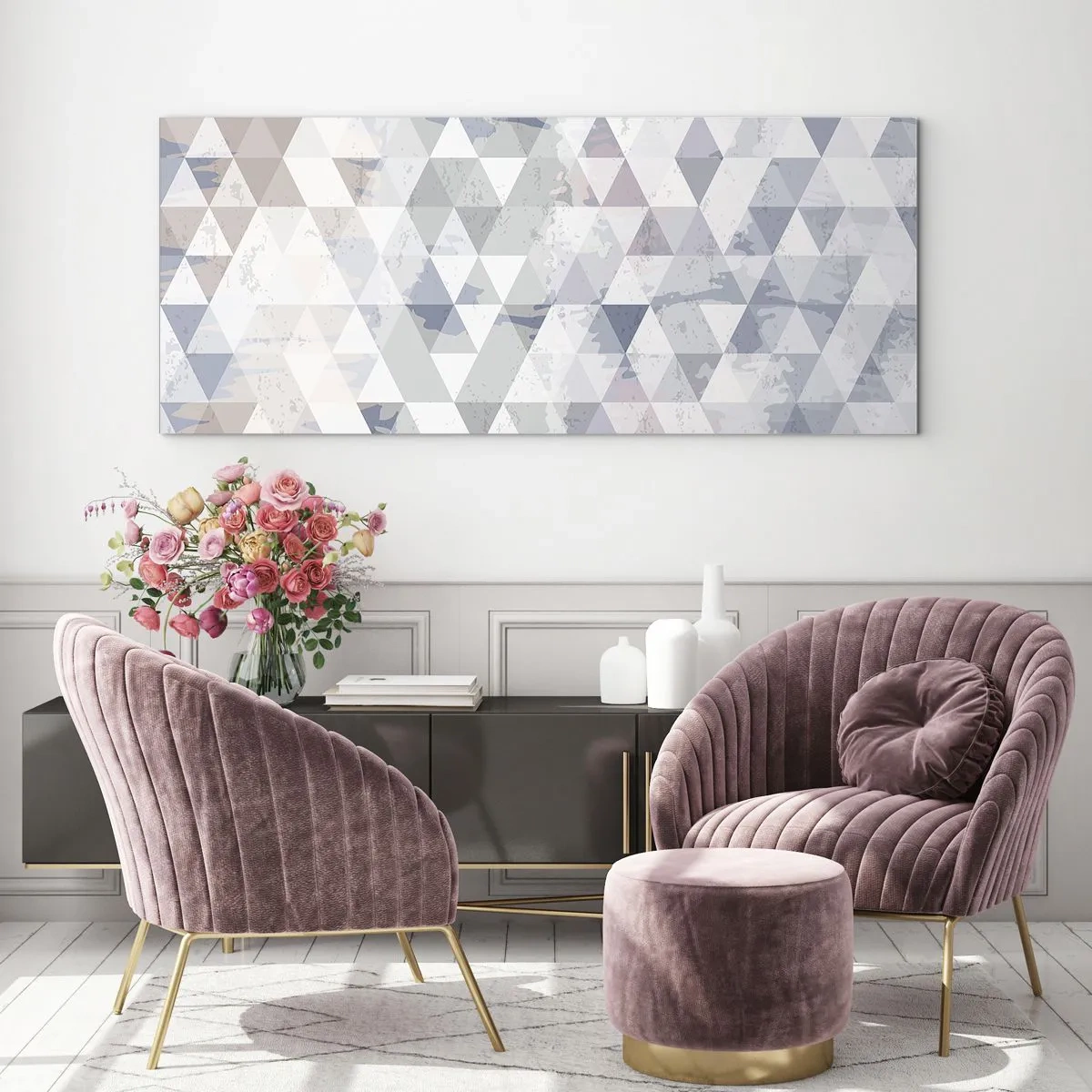 Obraz na skle - V rytme na tri - 100x40 cm