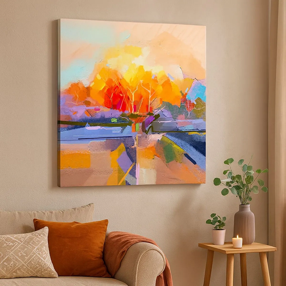 Obraz na plátne - A bola jeseň - 30x30 cm