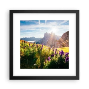 Plagát v čiernom ráme - Tajomný život bylín - 30x30 cm