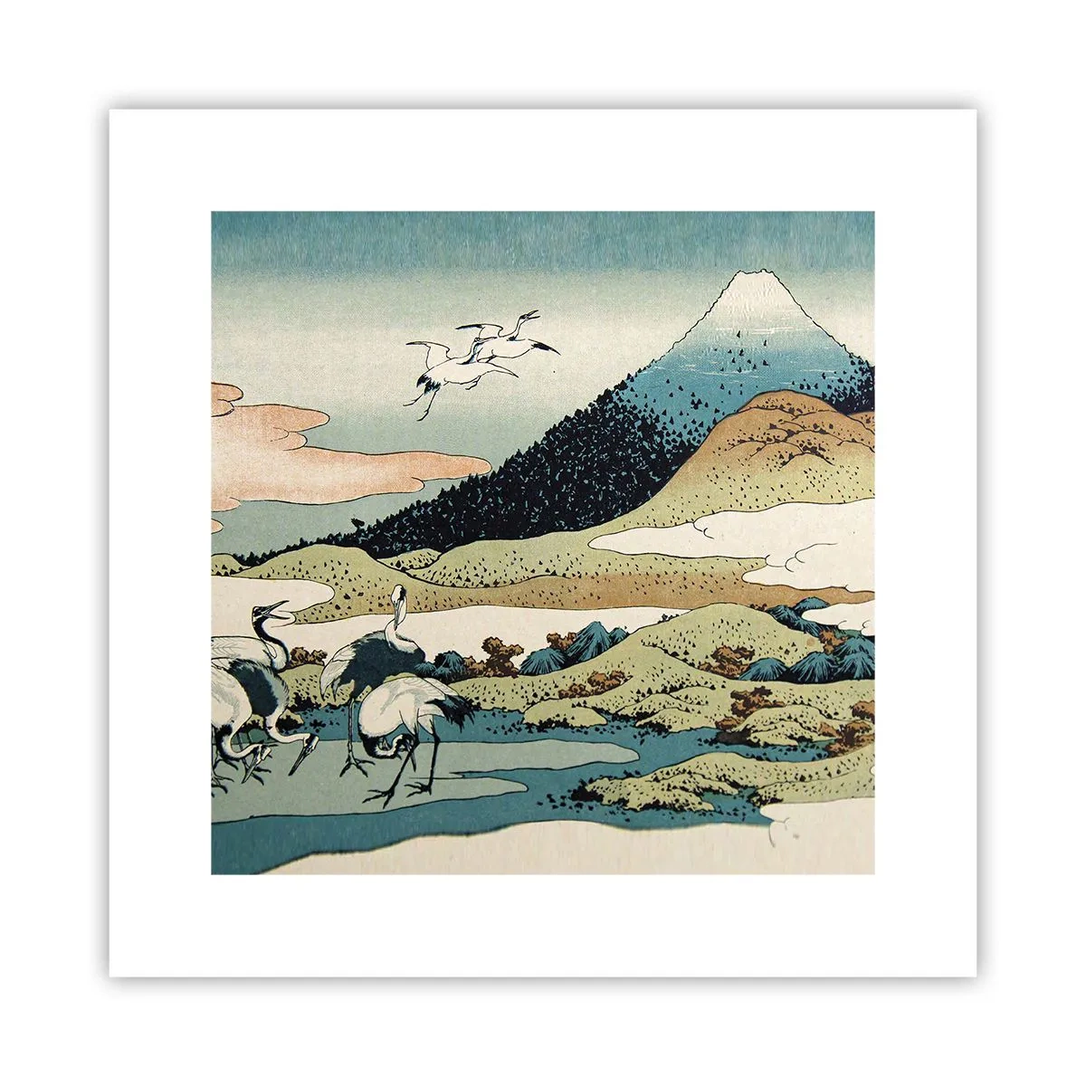 Plagát - V japonskom duchu - 30x30 cm