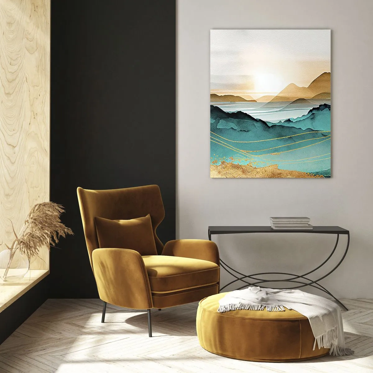 Obraz na skle - Na pokraji abstrakcie – krajina - 50x70 cm