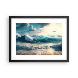 Plagát v čiernom ráme - Šušťanie len pre teba - 40x30 cm