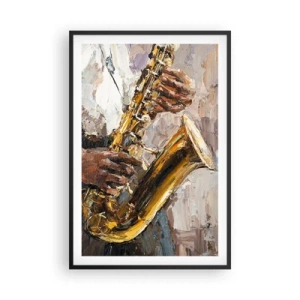 Plagát v čiernom ráme - Čas na sólovú hru - 61x91 cm