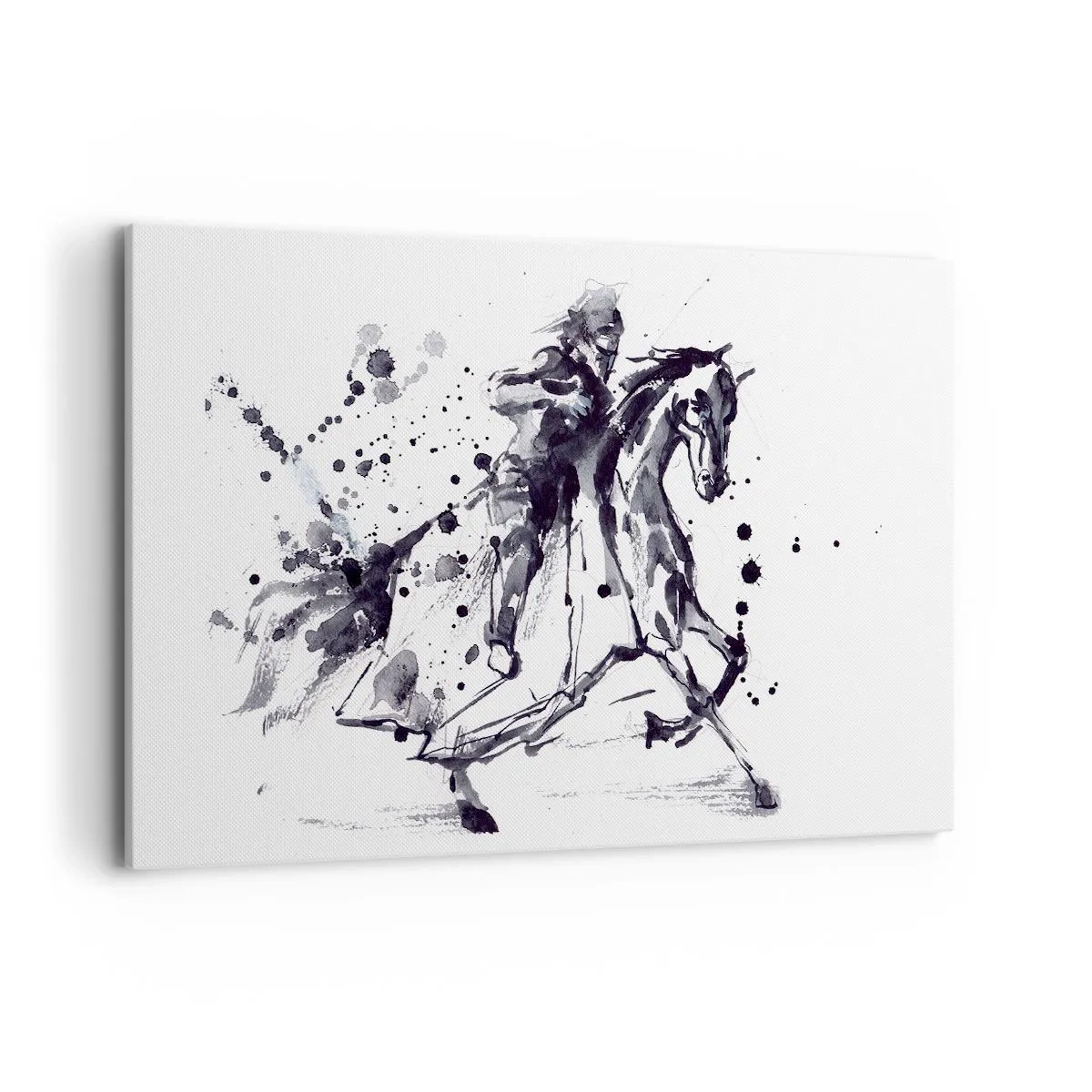 Obraz na plátne - Čierny rytier - 120x80 cm