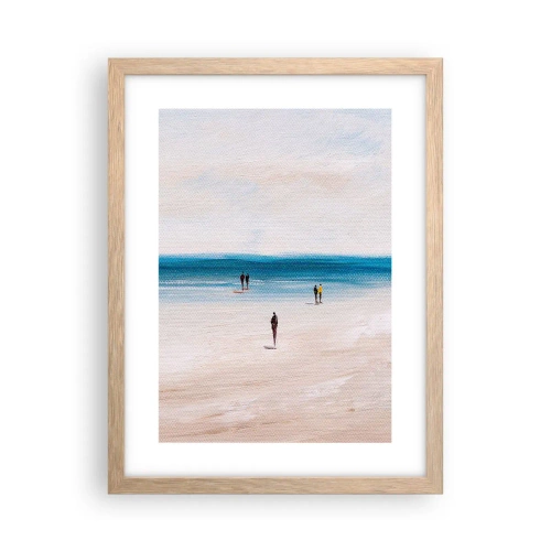 Plagát v ráme zo svetlého duba - Prirodzená potreba - 30x40 cm