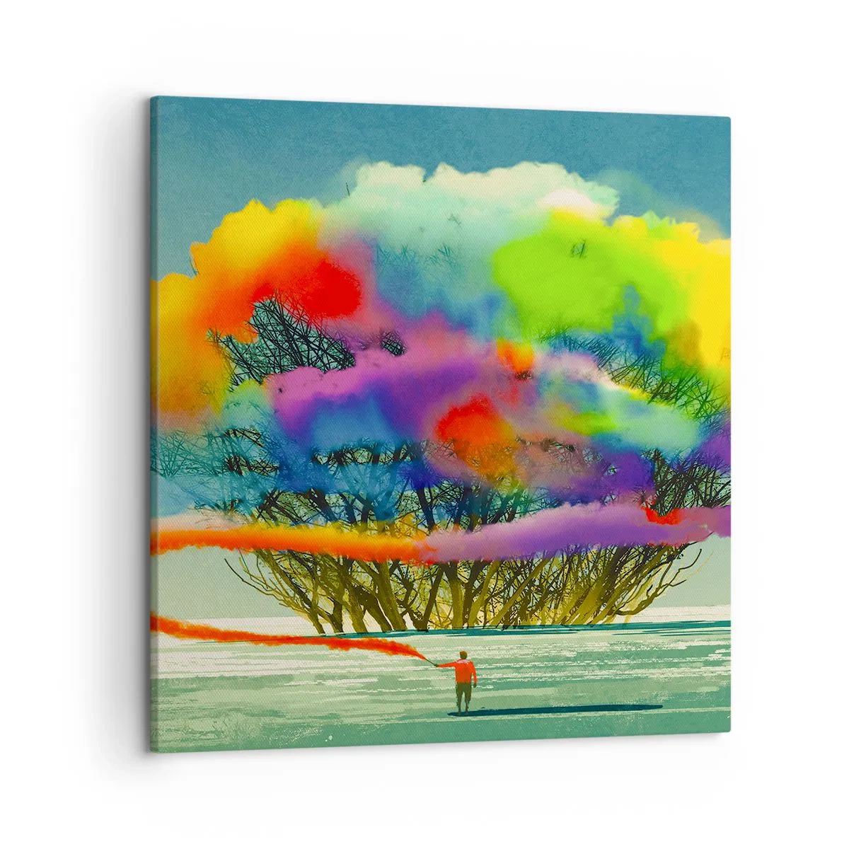 Obraz na plátne - Oživiť tento svet - 50x50 cm