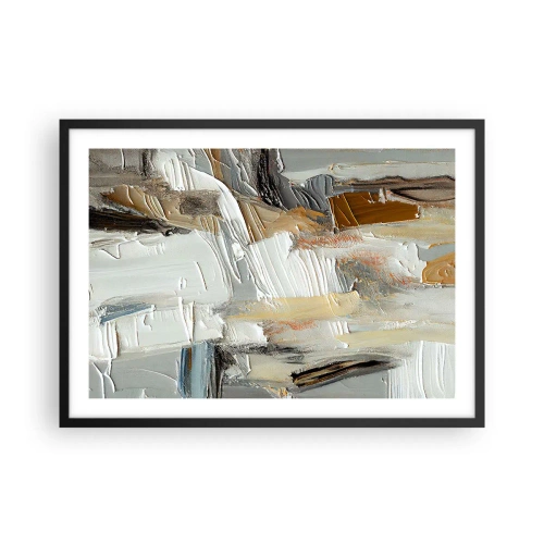 Plagát v čiernom ráme - Farebné nahromadenie - 70x50 cm