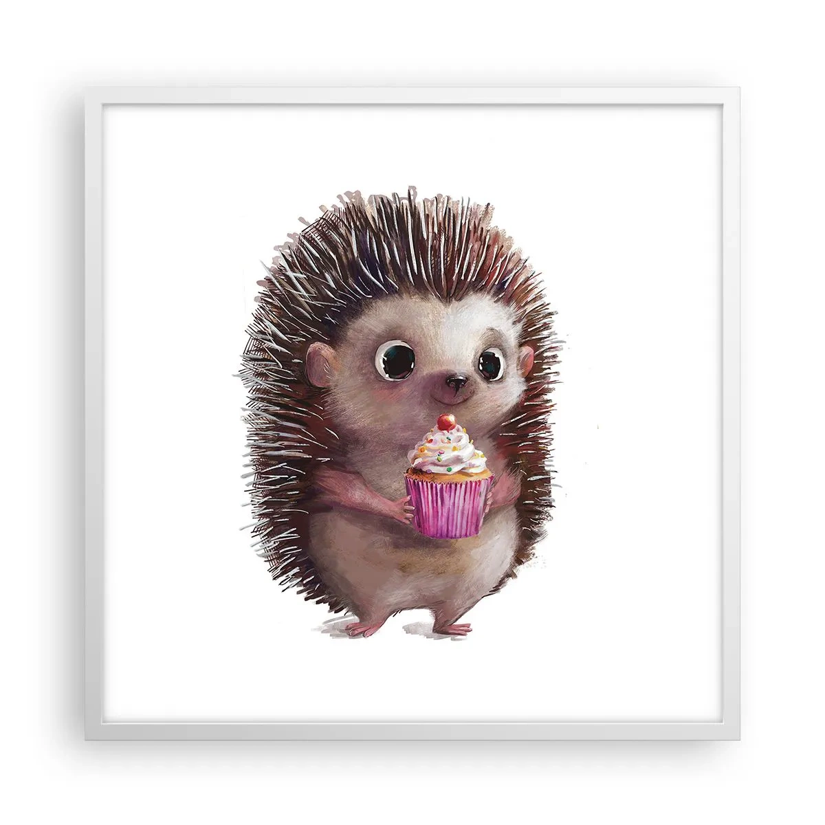 Plagát v bielom ráme - Oslava je každý deň - 60x60 cm