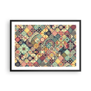 Plagát v čiernom ráme - Marocká vízia - 70x50 cm