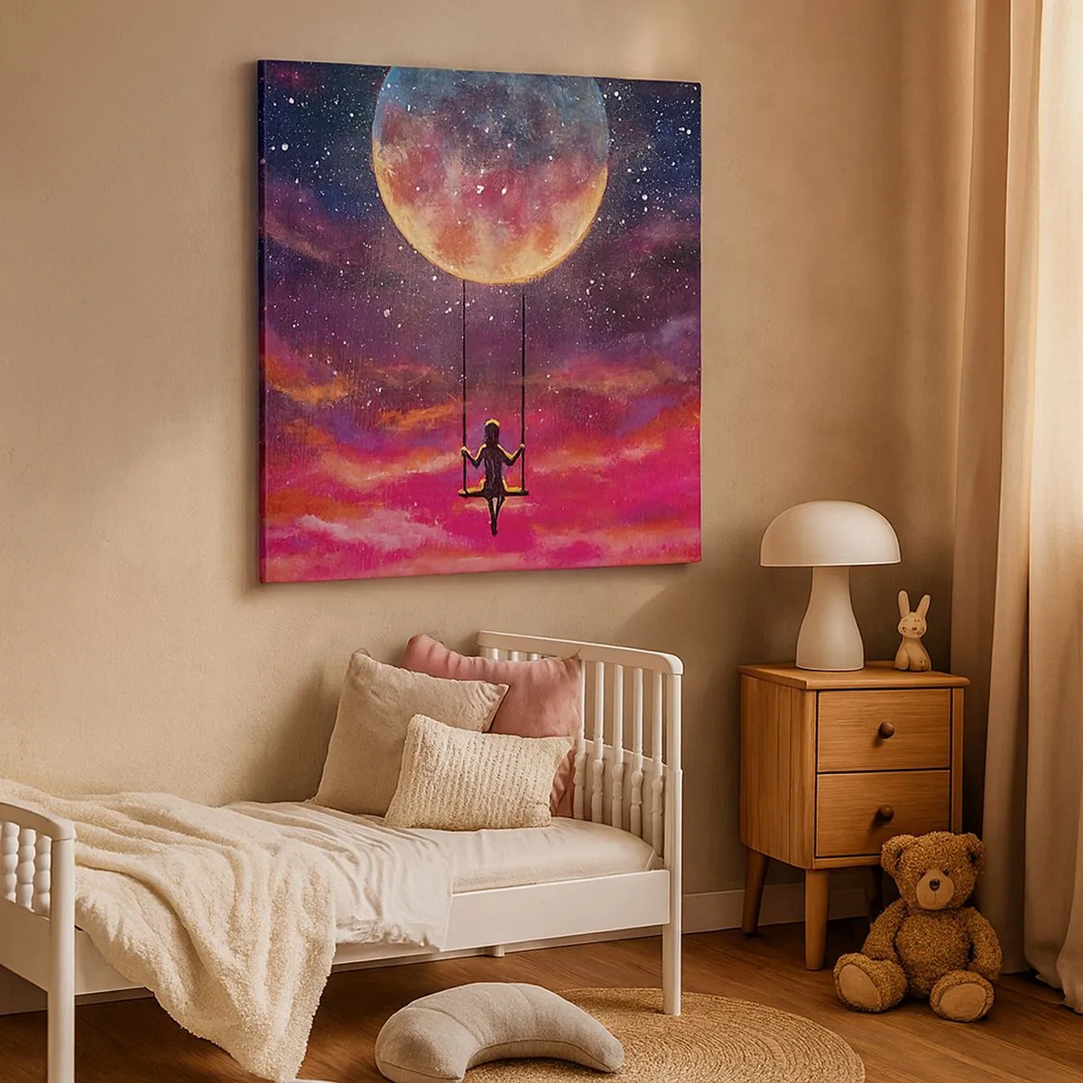 Obraz na plátne - Stavať si vzdušné zámky - 30x30 cm