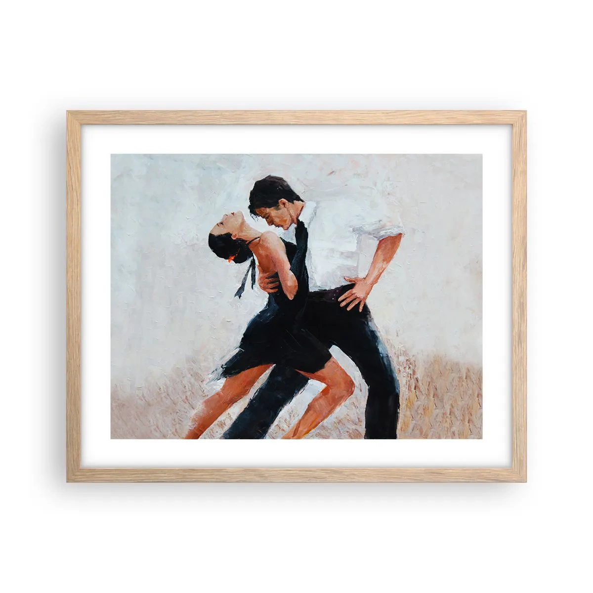 Plagát v ráme zo svetlého duba - Tango mojich túžob a snov - 50x40 cm