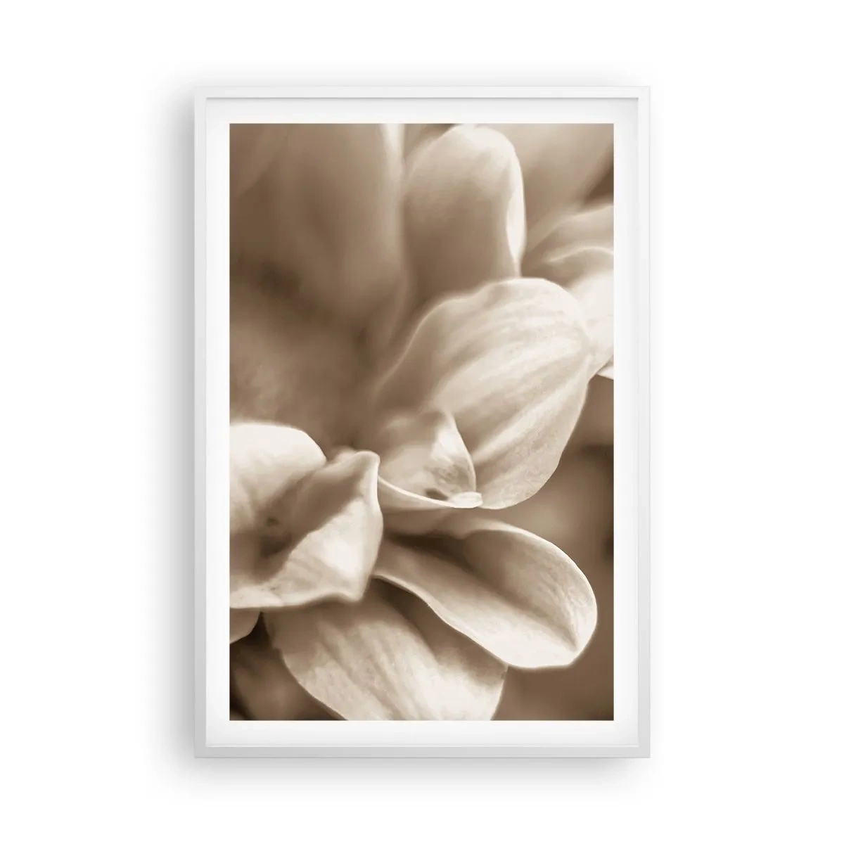 Plagát v bielom ráme - Nežné ako úsmev - 61x91 cm
