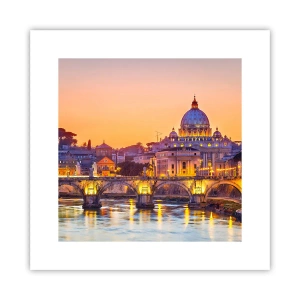 Plagát - Súmrak nad Večným mestom - 30x30 cm