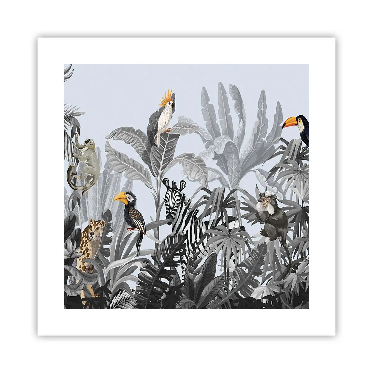 Plagát - Africká rozprávka - 40x40 cm