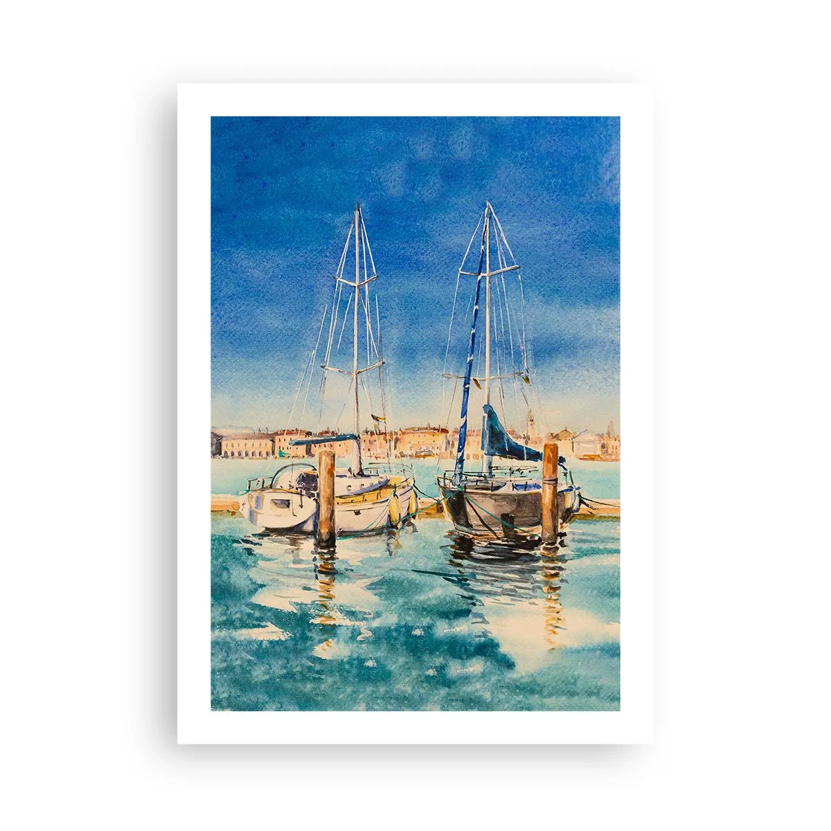 Plagát - Slnečná lagúna - 50x70 cm