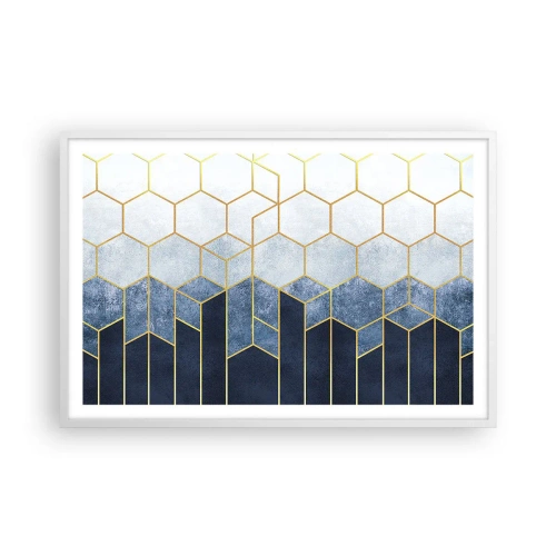Plagát v bielom ráme - Kompozícia v synkopickom rytme - 91x61 cm