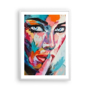 Plagát v bielom ráme - Naše prvé tajomstvo - 50x70 cm