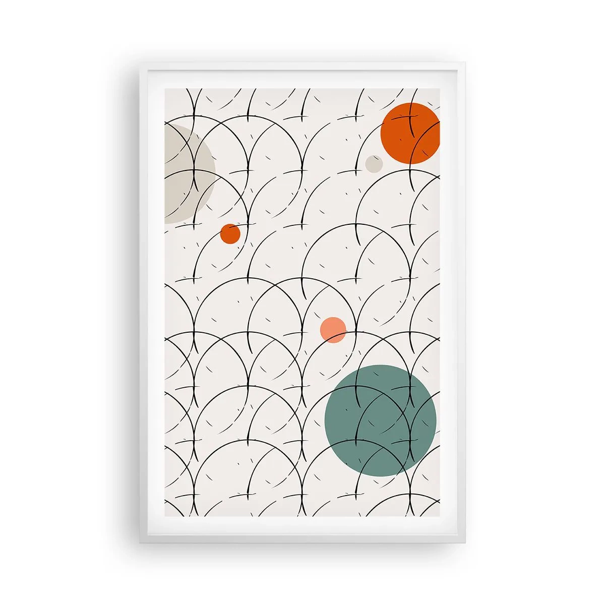 Plagát v bielom ráme - V duchu pop-artu - 61x91 cm