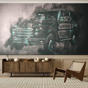 Fototapeta na mieru Premium Canvas - Ctený predok - Retro auto, Automobilový priemysel, Výlet