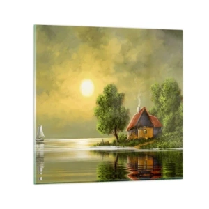 Obraz na skle - Krásne, ako z obrázku - 50x50 cm