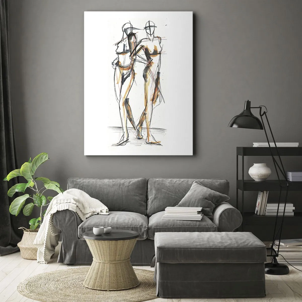 Obraz na plátne - Štúdia šarmu - 45x80 cm