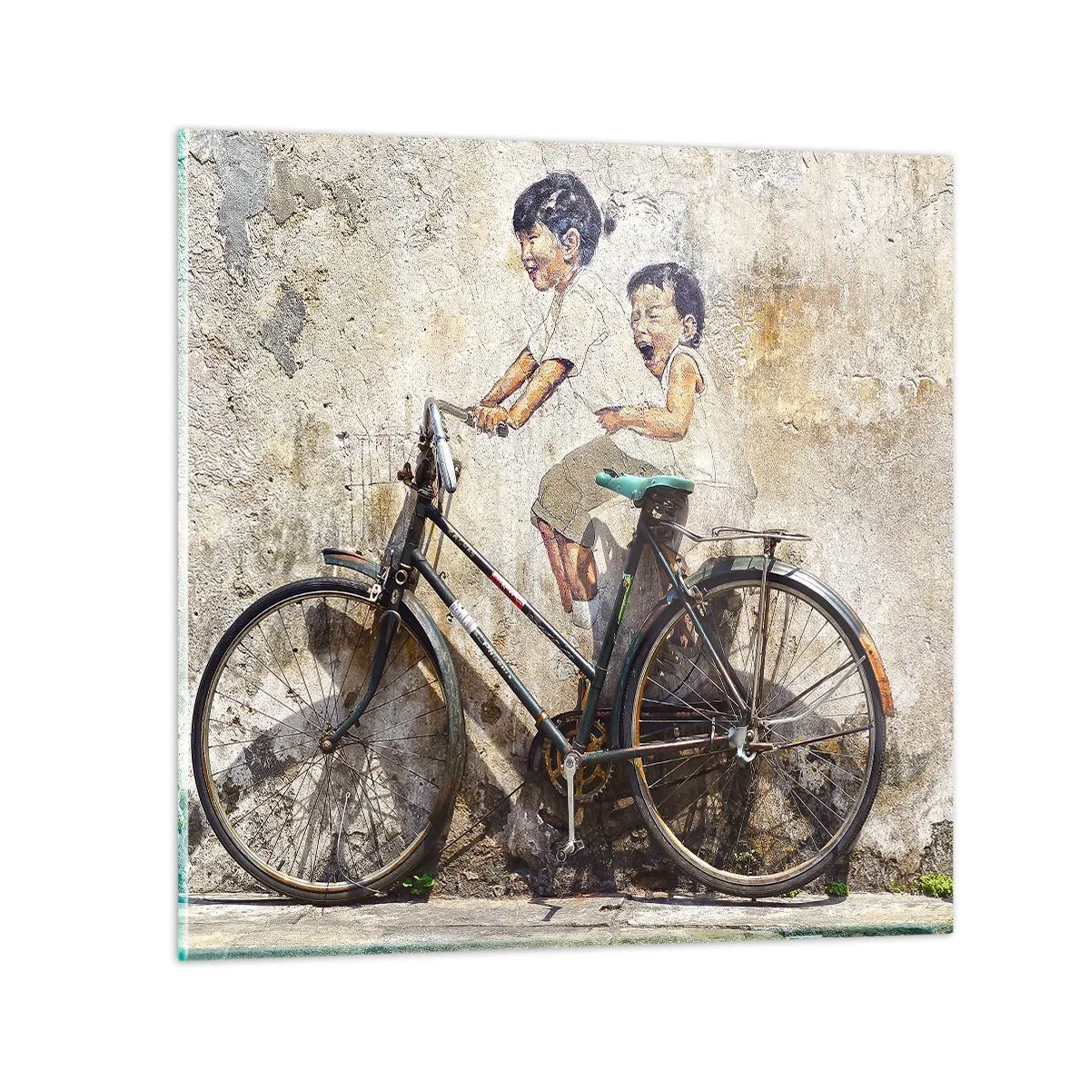 Obraz na skle - Pravda alebo klam? - 30x30 cm