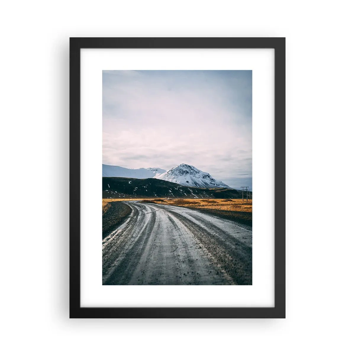 Plagát v čiernom ráme - V islandskom štýle - 30x40 cm