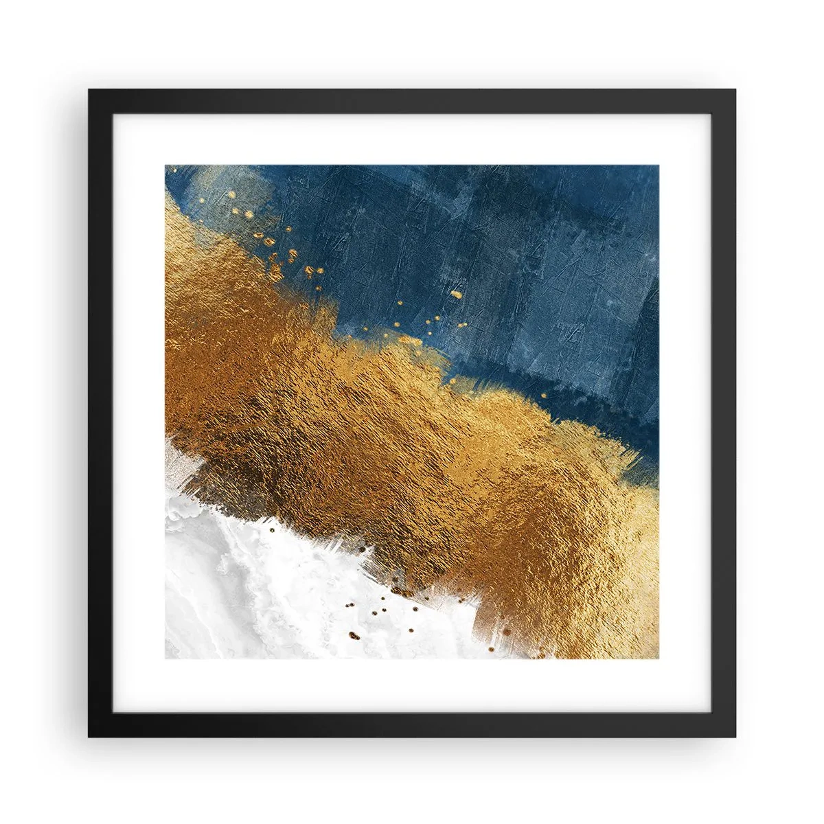 Plagát v čiernom ráme - Farby leta - 40x40 cm